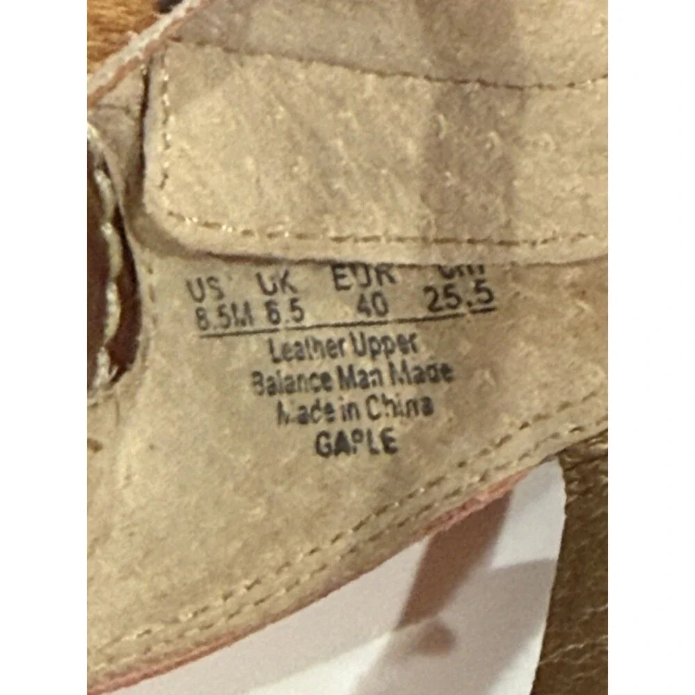 Sam Edelman Gable Women Animal Print Strappy Thong Sandals Size 8.5 M Orange EUC
